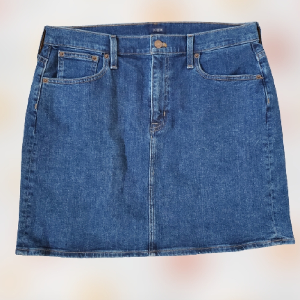 J.Crew denim mini skirt, 34", blue - Picture 5 of 10